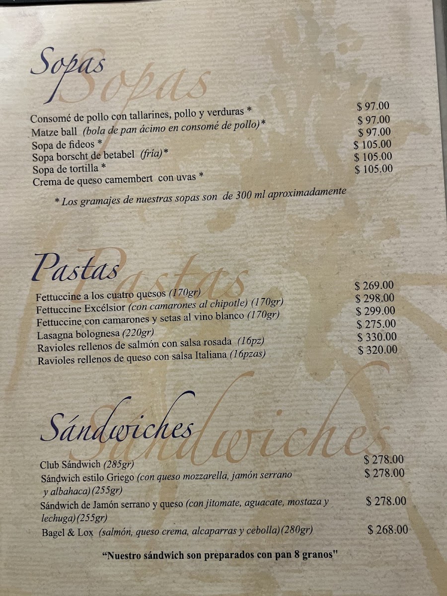 Matisse Menu - Image 4
